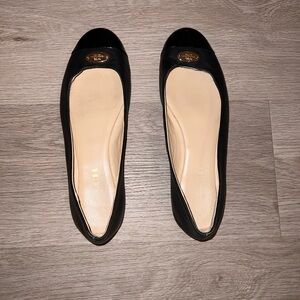 Coach Black Leather Ballet Flats sz 8